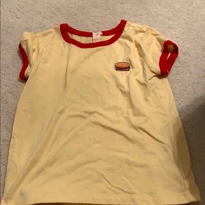 forever 21 hamuburger shirt